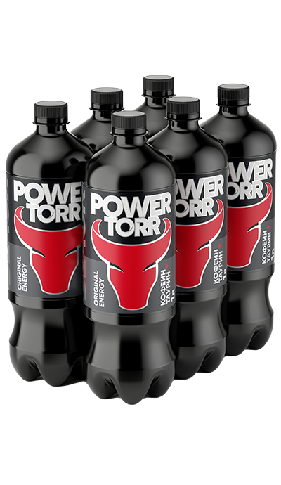 Энергетический напиток Power Torr Black, 1,0 л, 6 шт